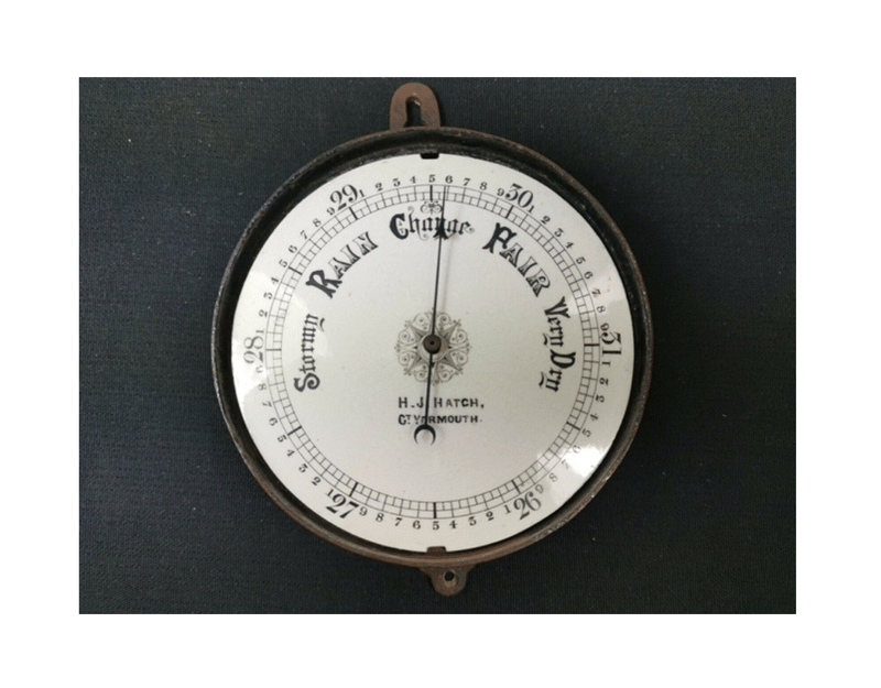 Image of antique style barometer