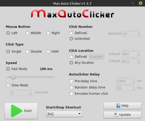 Max Auto Clicker software