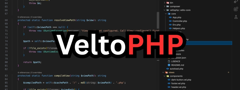 ⚡ VeltoPHP: The Lightweight Framework Challenging Laravel’s Heavyweight Status