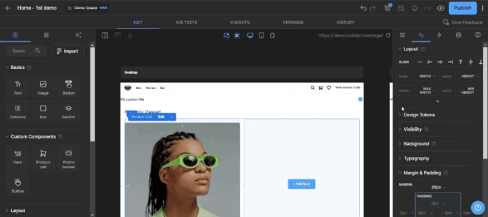Builder.io demo
