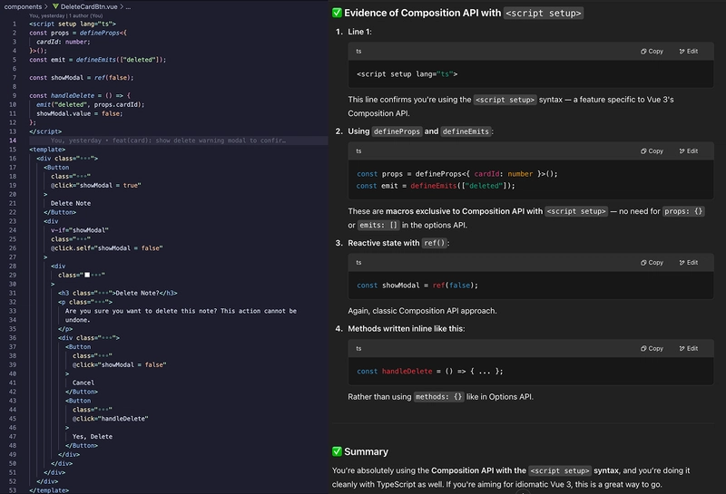 Proof of composition API