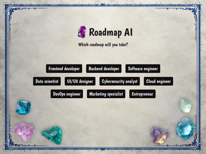 Roadmap AI - Process of learning a new skill