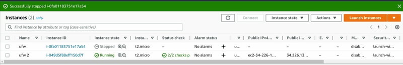 Stop EC2 instance