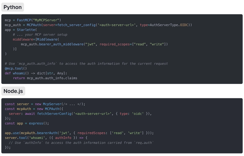 Introduce MCP Auth - Plug-and-play auth for MCP servers