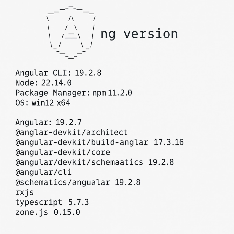 Understanding Angular CLI Output: A Developer's Guide to `ng version`
