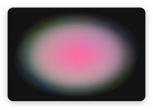 A gradient background featuring a design that looks like oil, the center is blurry-like circle pink and the sides have an iridescent style, the background is black.