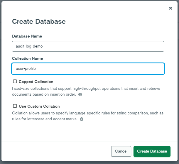 DB 1.2.6 Create Database