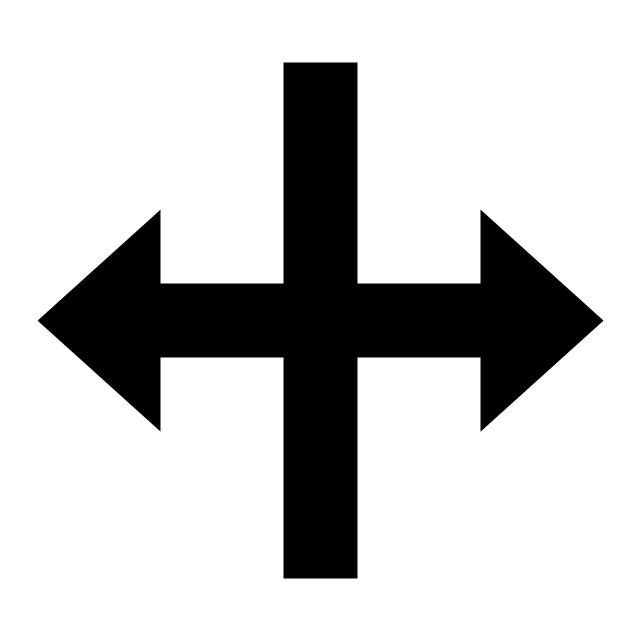 col-resize mouse cursor icon