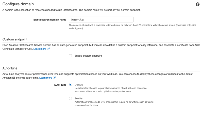 ECS configure domain