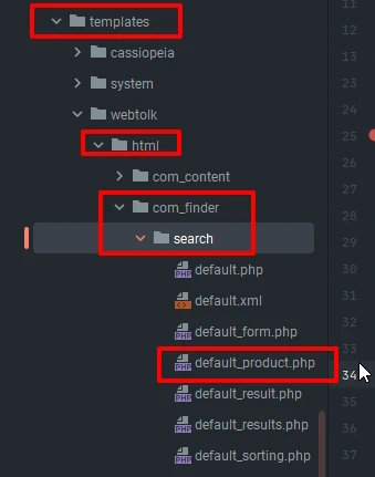 Joomla 5 smart search folder path