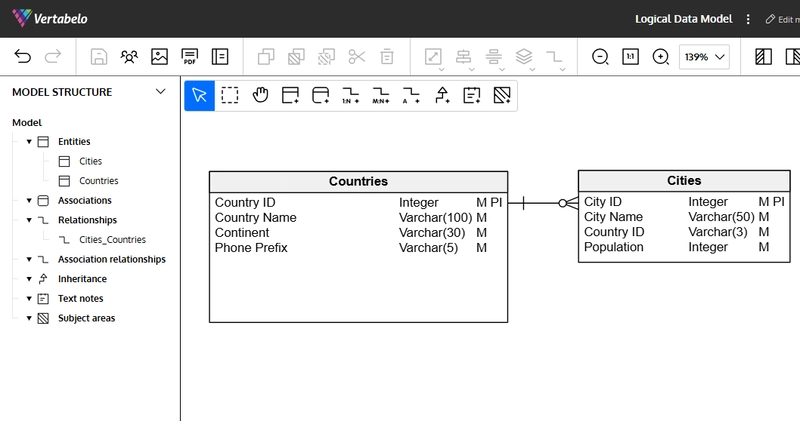 Logical Database Design with Vertabelo