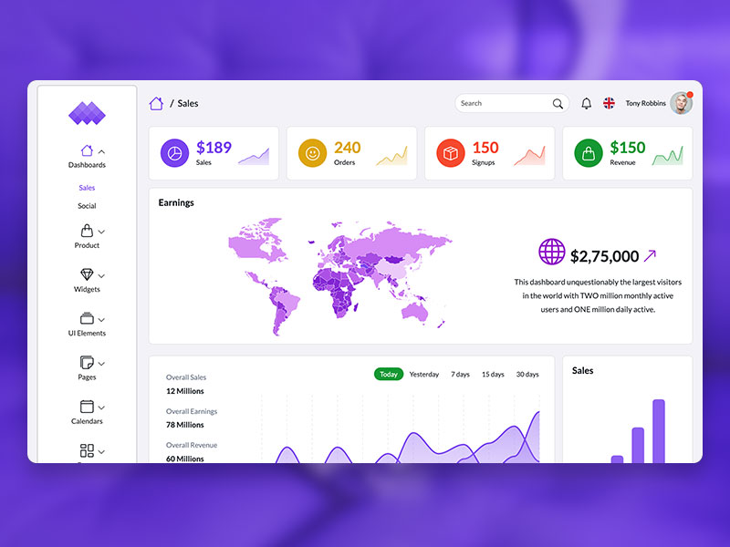 Social Admin Template