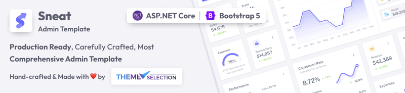 Sneat Asp.NET Core Admin Template