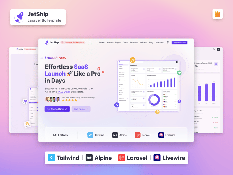 JetShip Laravel SaaS Boilerplate