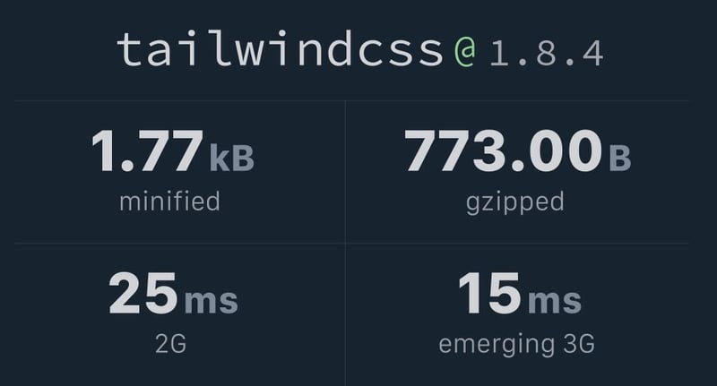 Tailwind CSS framework