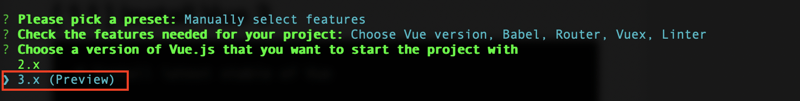 vue 3 versioning