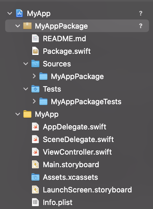 Swift Package is added to the Xcode project