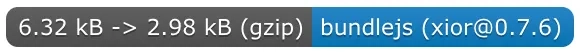 Xior.js size