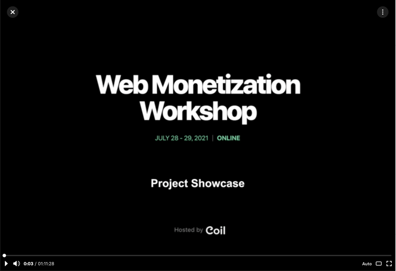 Alt Web Monetization Workshop replay