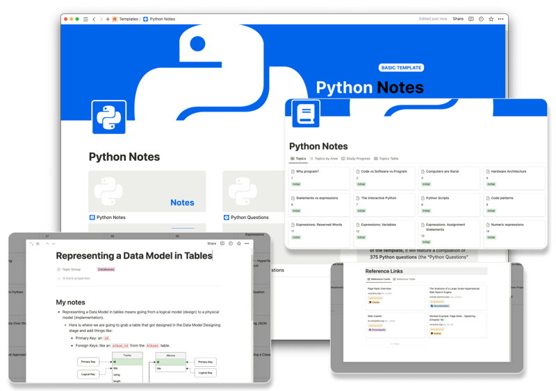 Python Notes template