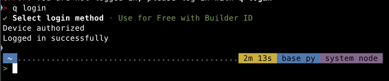 Successfully login