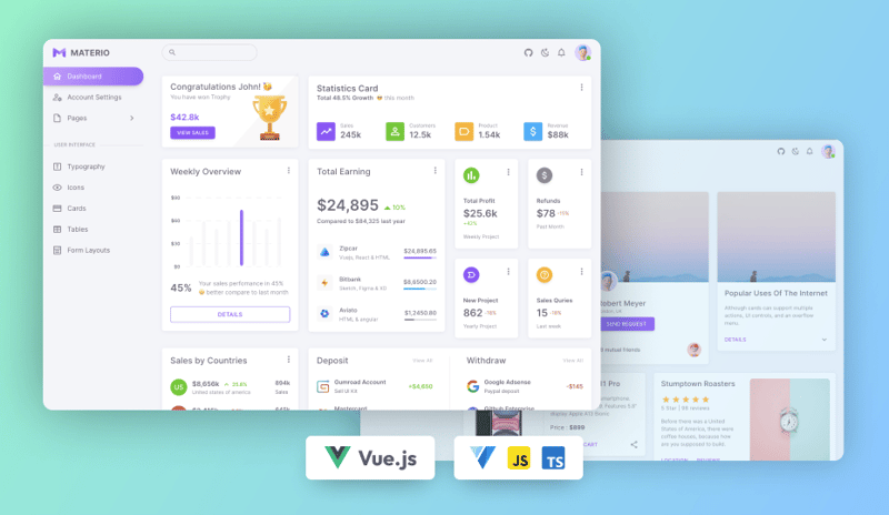 Vue js Admin Template Free