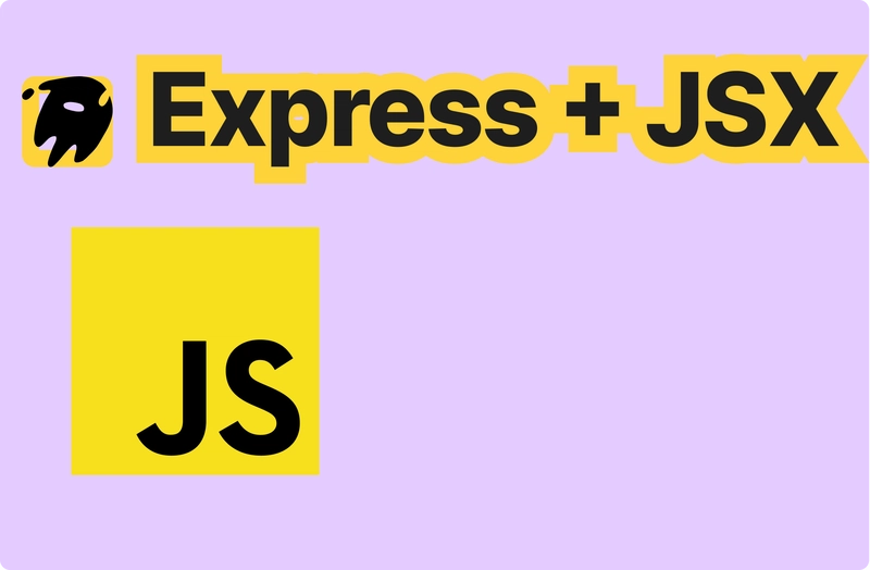 No Framework Overkill — Just Express and JSX