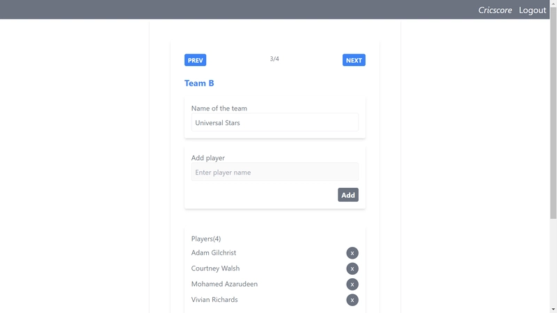 New match form 3
