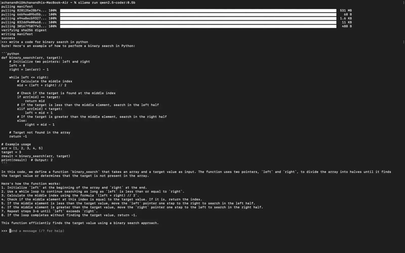 Qwen2.5-Coder互動示例