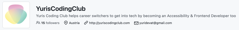 YurisCodingClub on GitHub