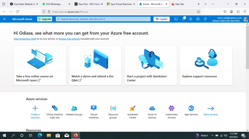 A BLOG ON HOW TO HOST STATIC WEBSITE ON AZURE BLOG STORAGE