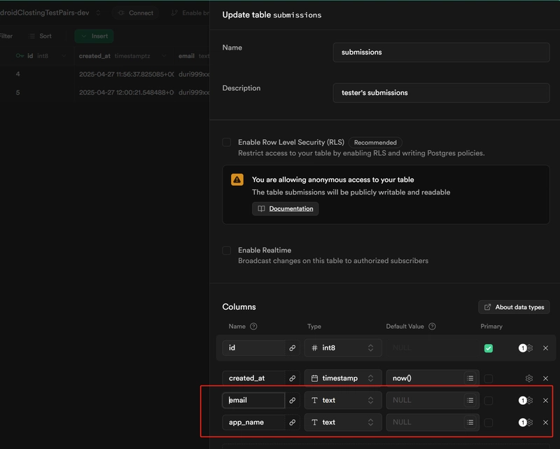 4th, save tester's behavior