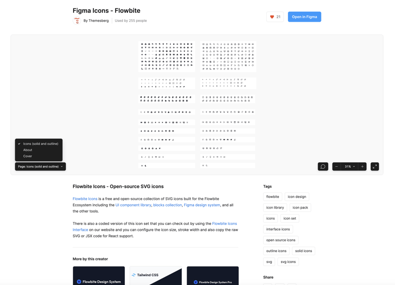 Flowbite Icons in Figma