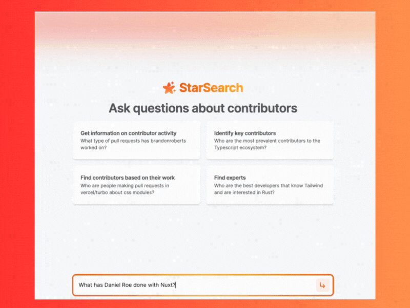 gif of StarSearch reporting on Daniel Roe