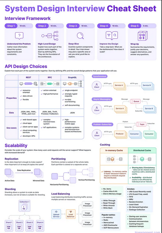 System design cheat sheet