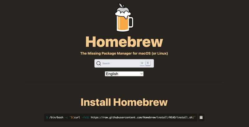 Homebrew website