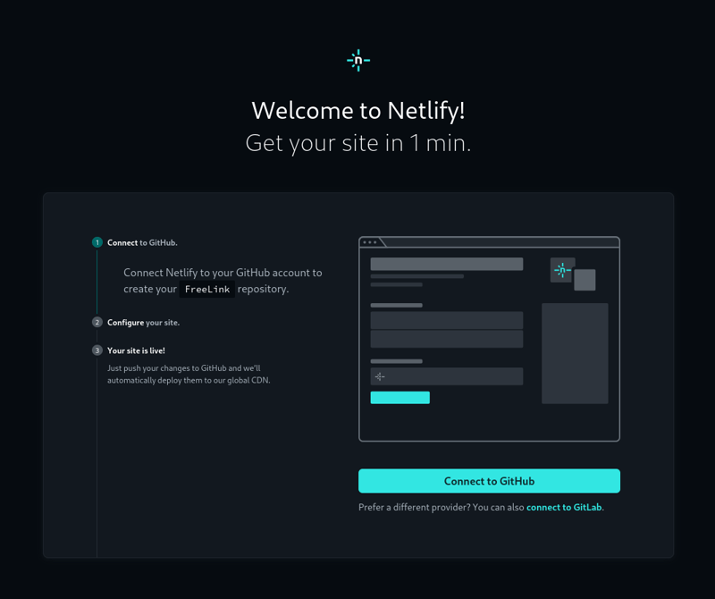 Connecting Netlify to GitHub