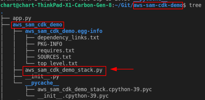 Stack file example location