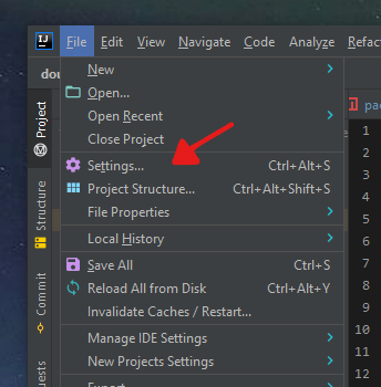 IntelliJ Settings on Windows