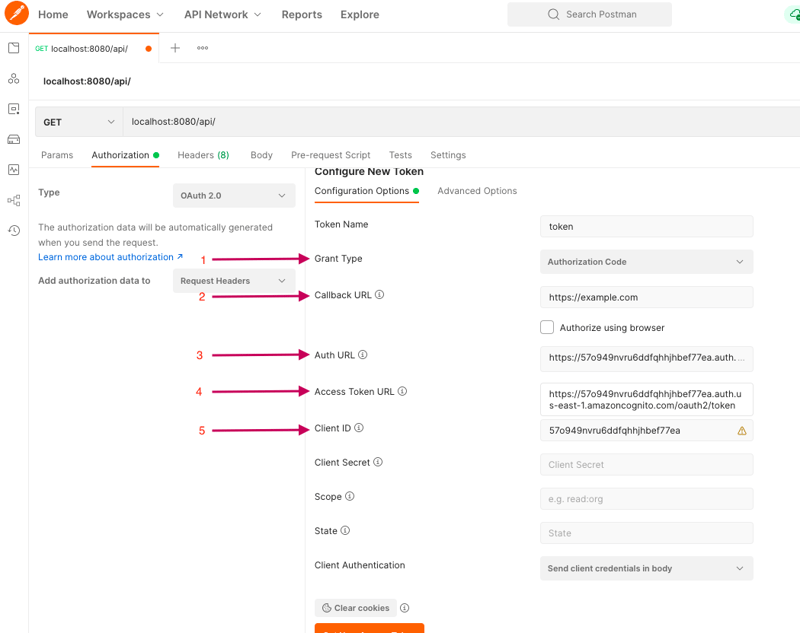 Postman Authorization Token generation