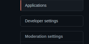 Developer Settings