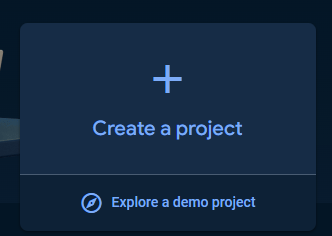 create project card firebase