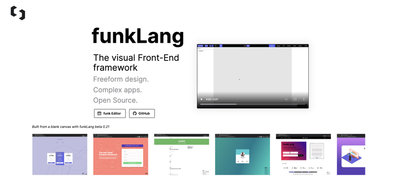 Funk, the visual frontend framework