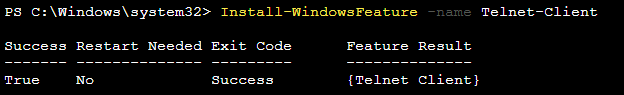 Install Telnet in Windows EC2