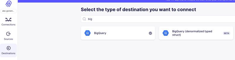 Airbyte-Bigquery