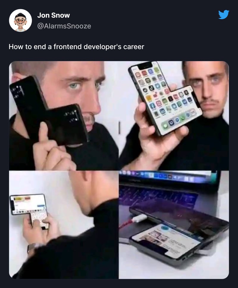 How to end a frontend developers career