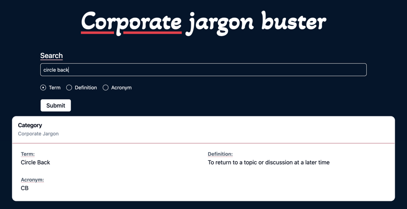 Preview image of Jargon Buster