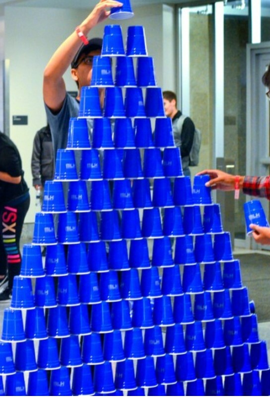 Cup stacking