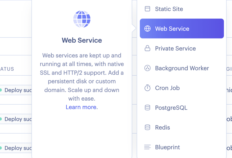 Create a web service