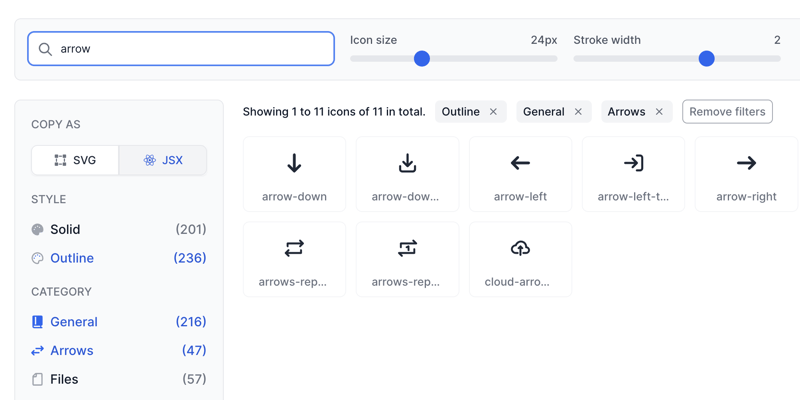 Flowbite Icons Search